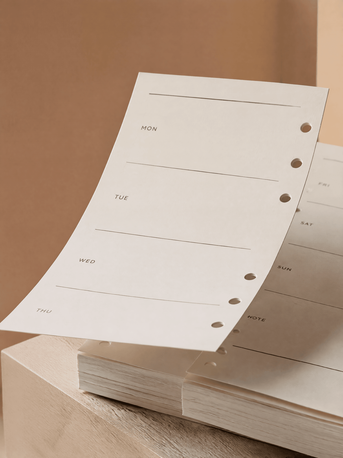 Refill Paper Weekly planner