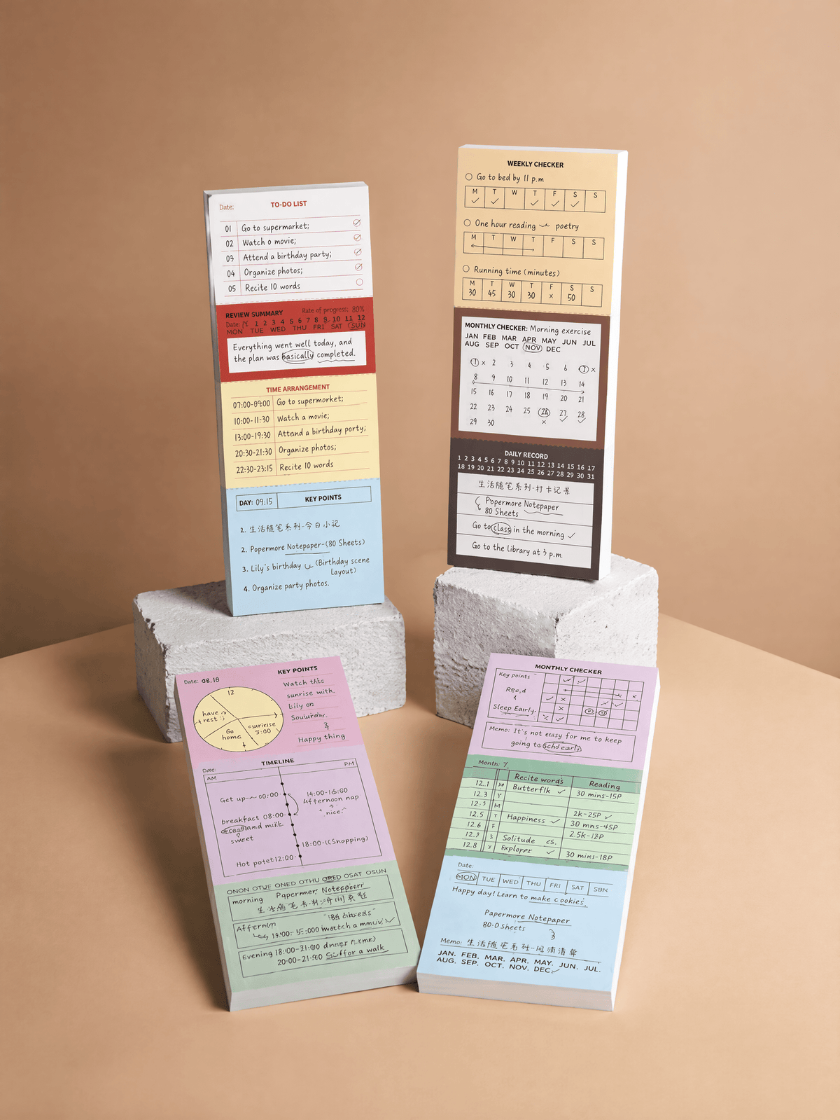 Daily Planner Memo Pad