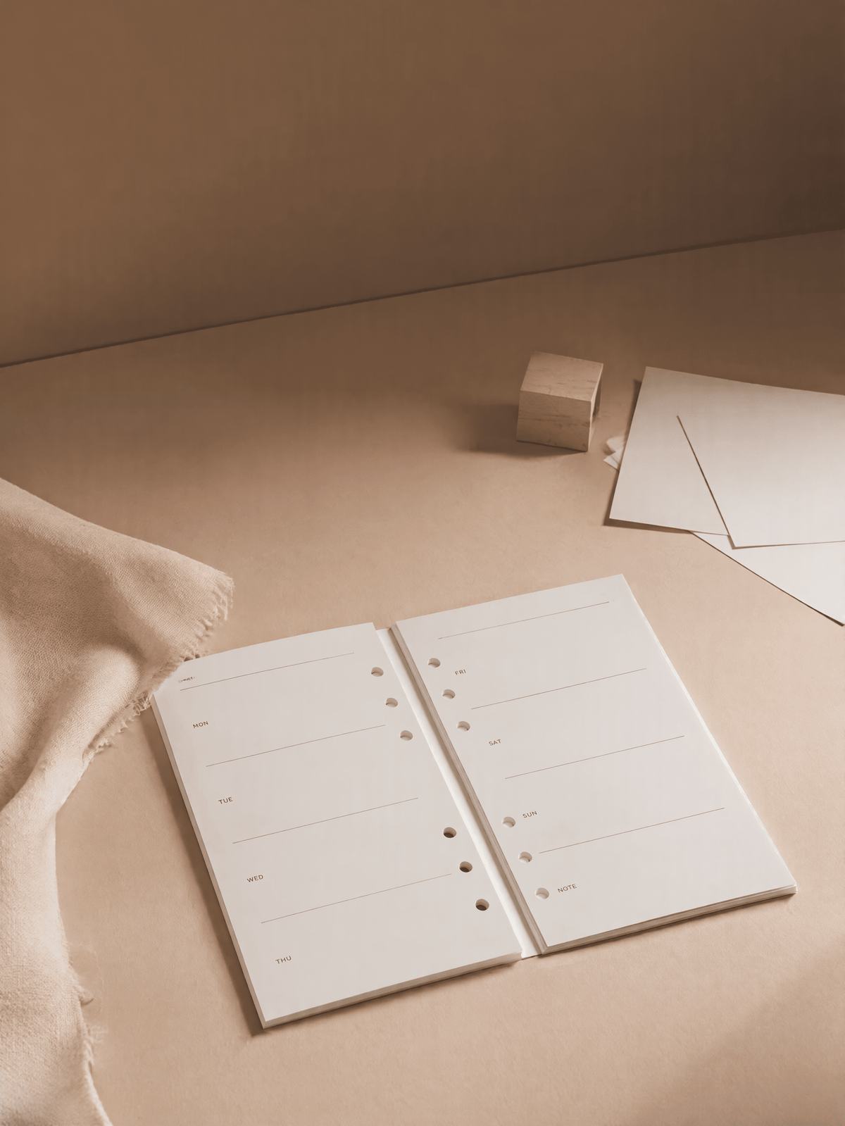 Refill Paper Weekly planner