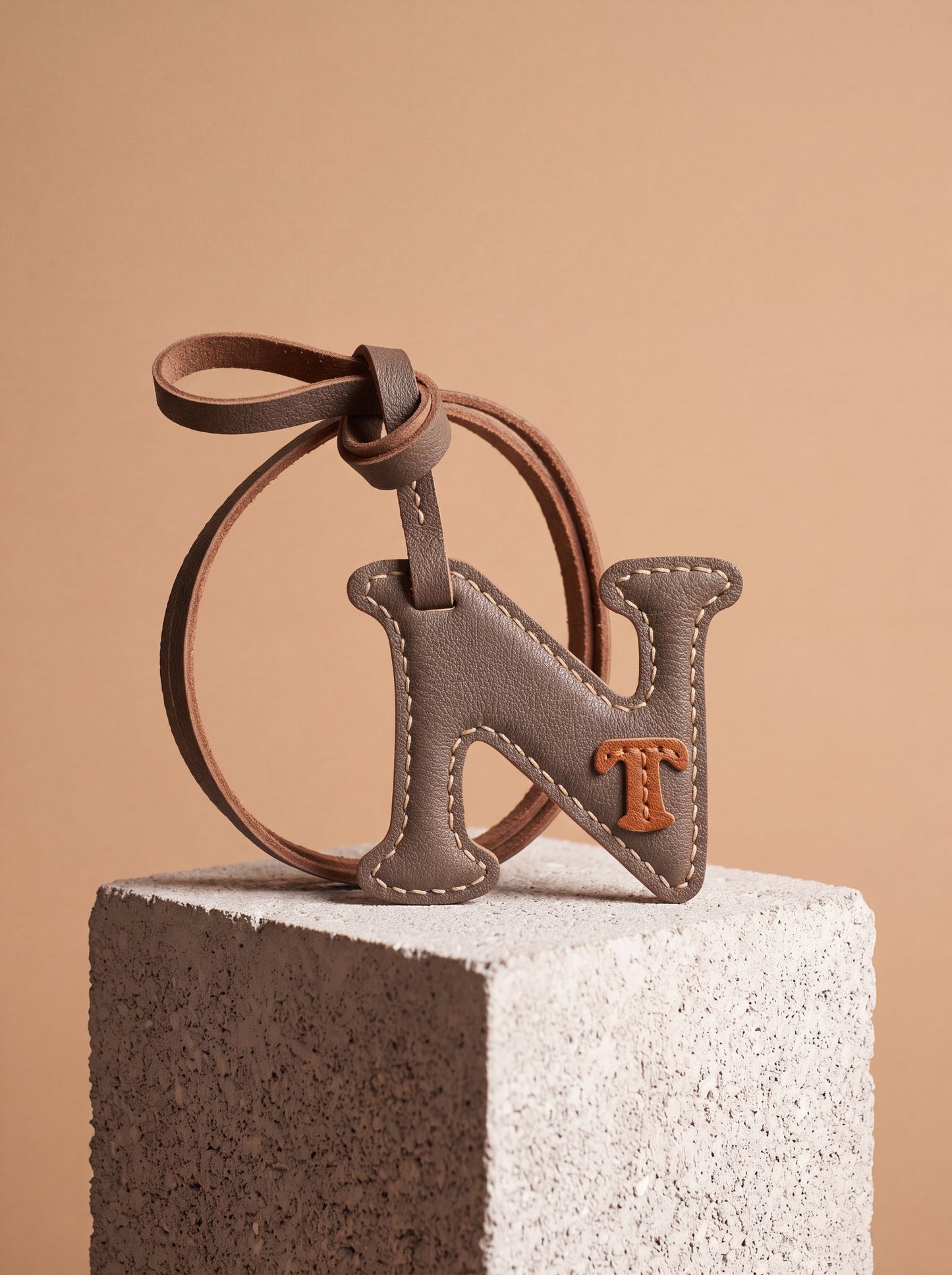 Personalized Leather Name Charm