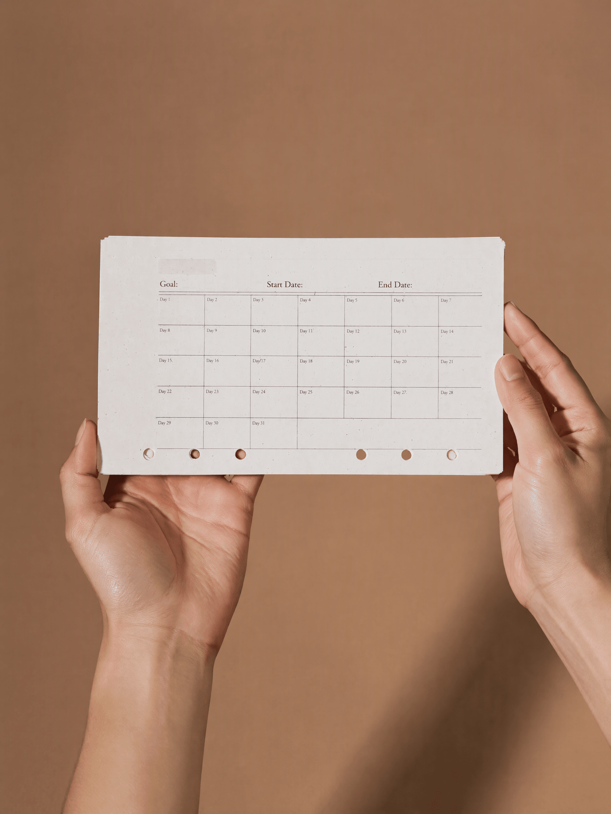 Monthly Tracker Art Paper