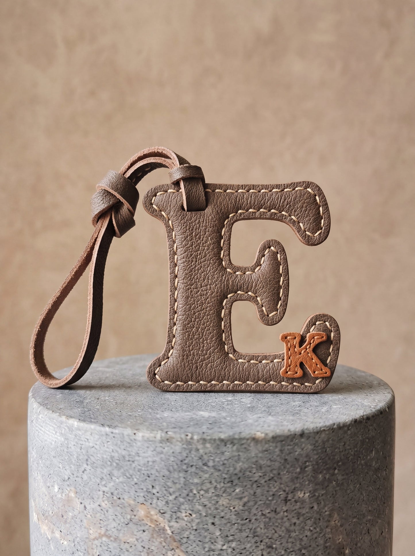 Personalized Leather Name Charm
