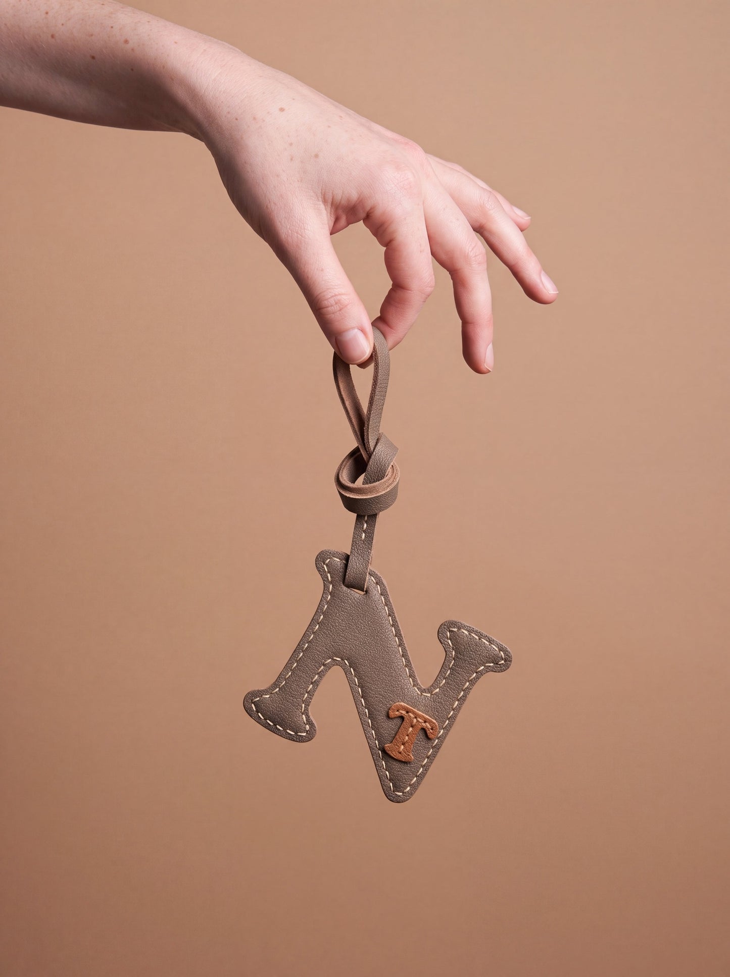 Personalized Leather Name Charm