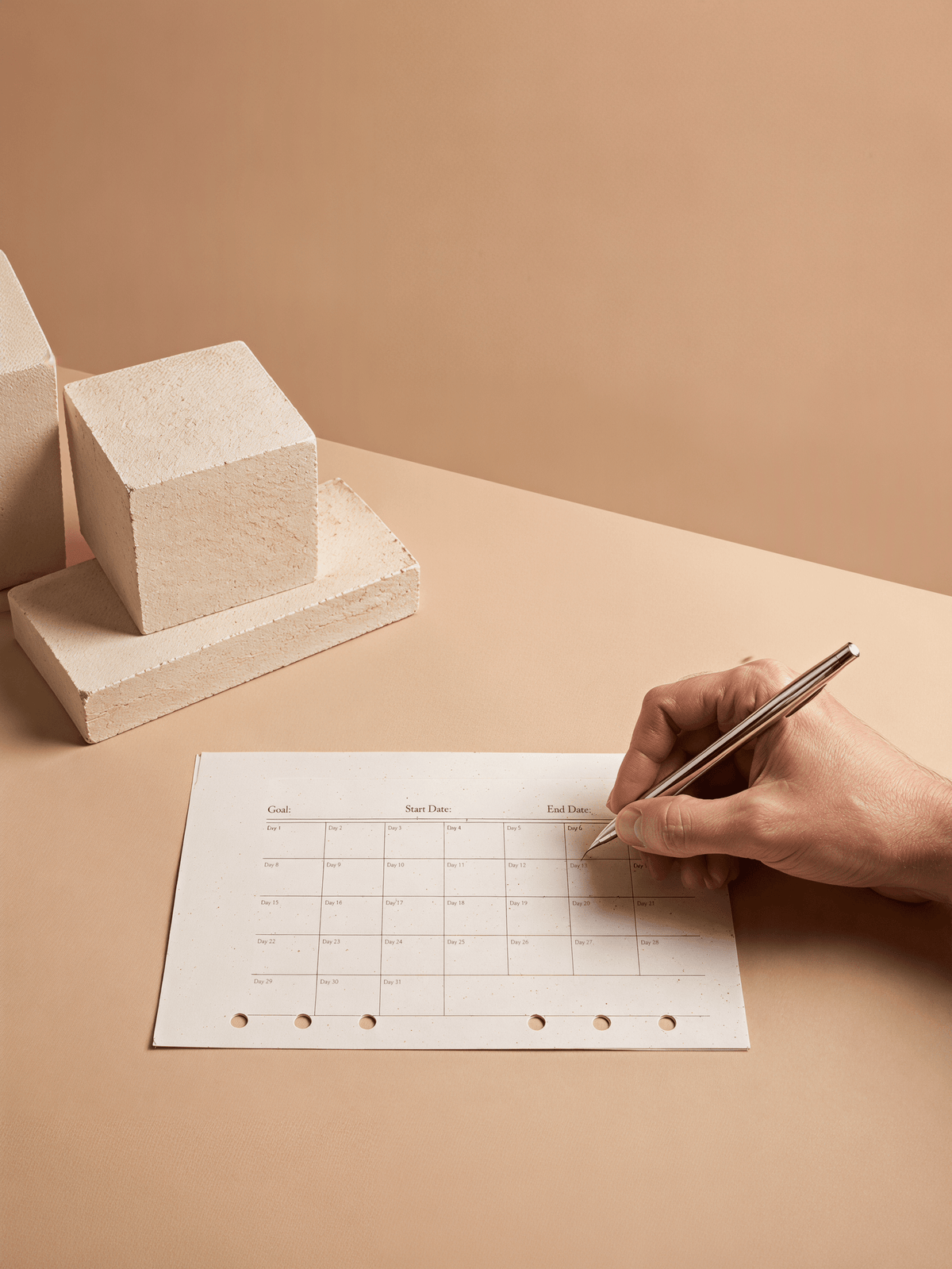 Monthly Tracker Art Paper