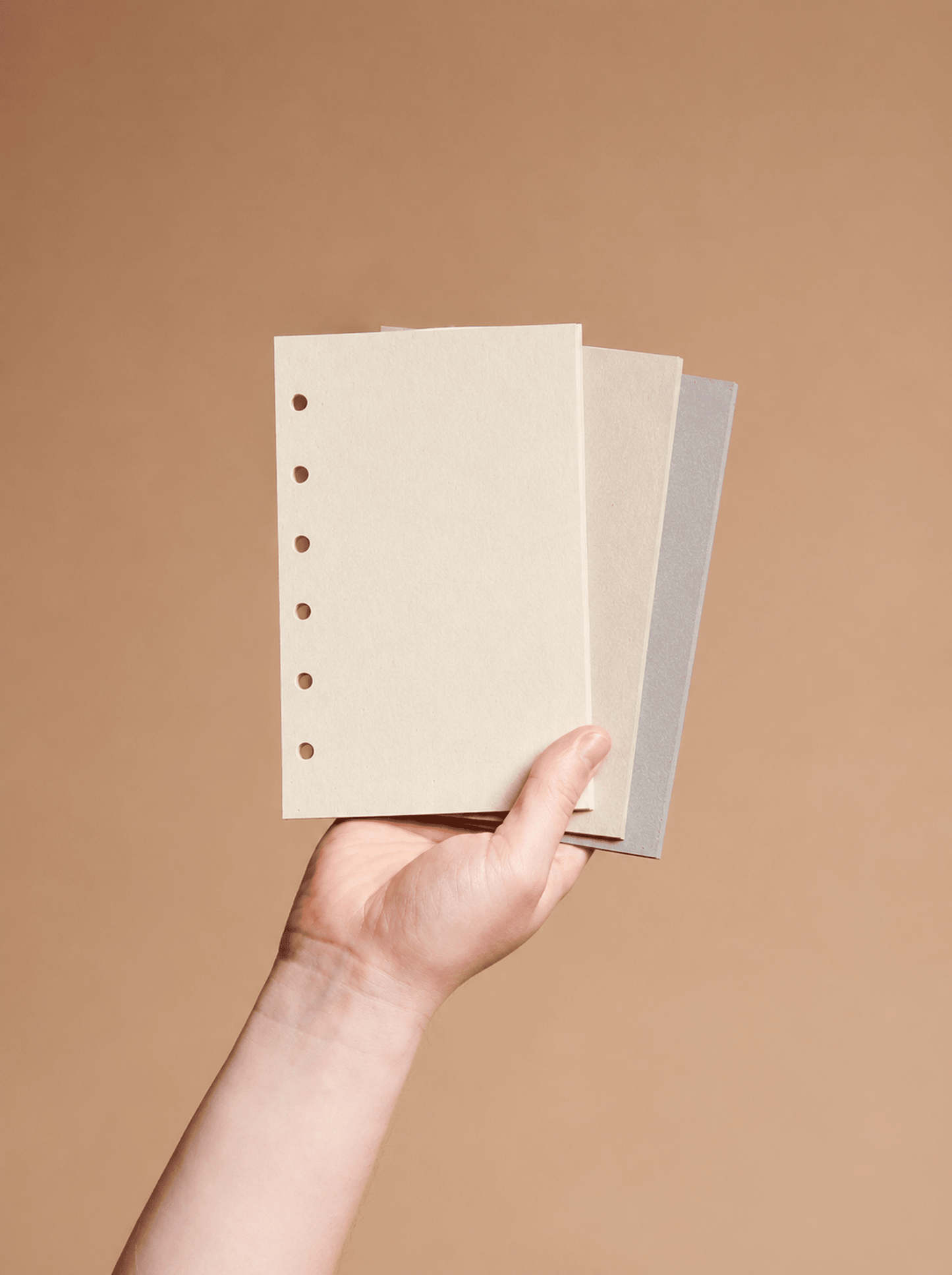 Double-fold refill pages