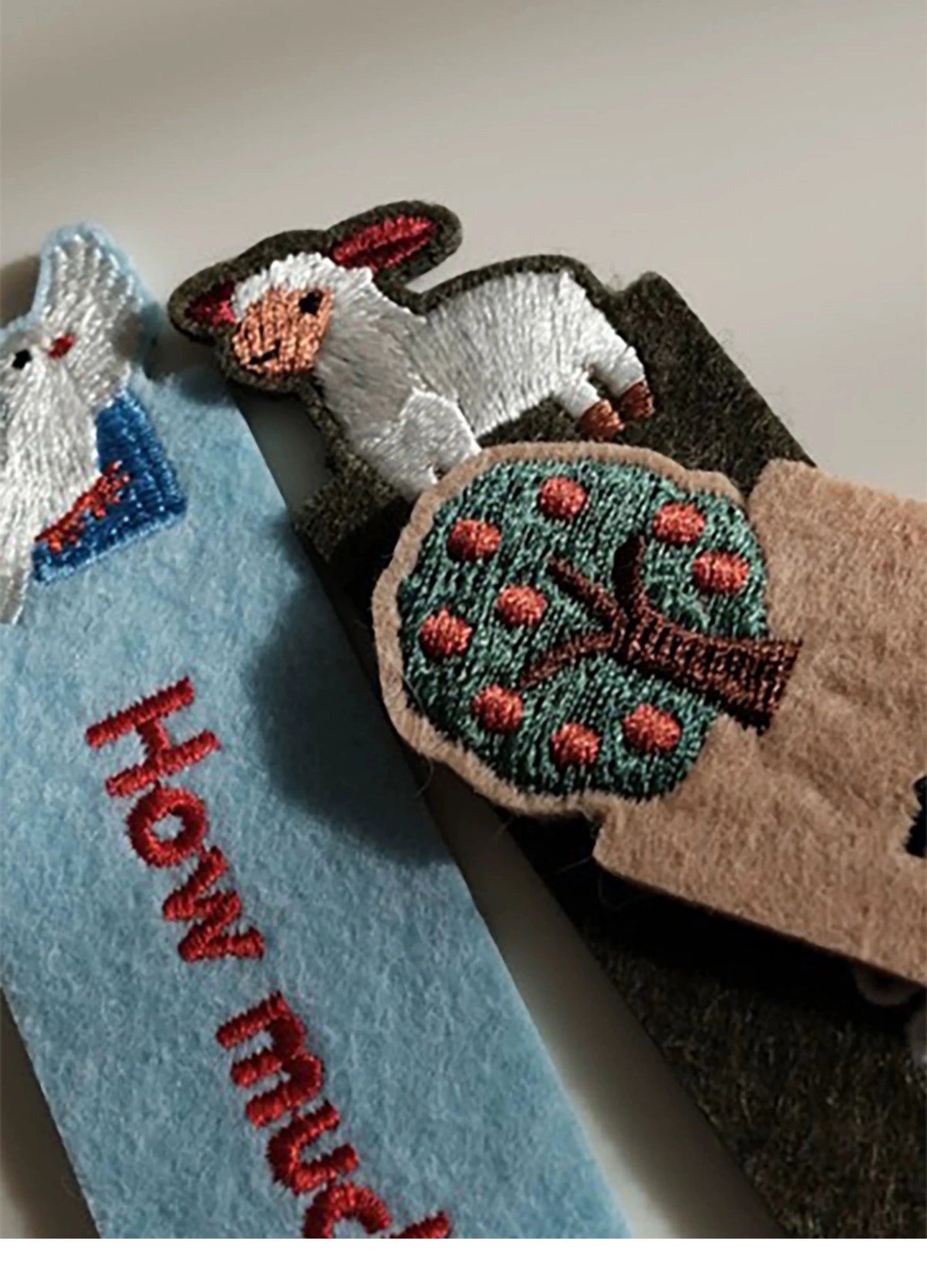 刺繍しおり・オリジナルデザインフェルトしおり