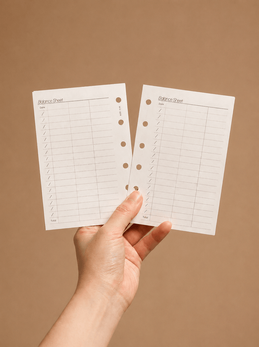 Refill Paper Balance Sheet