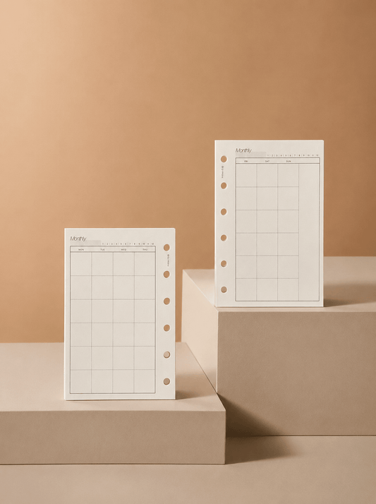 Refill Paper Monthly Planner