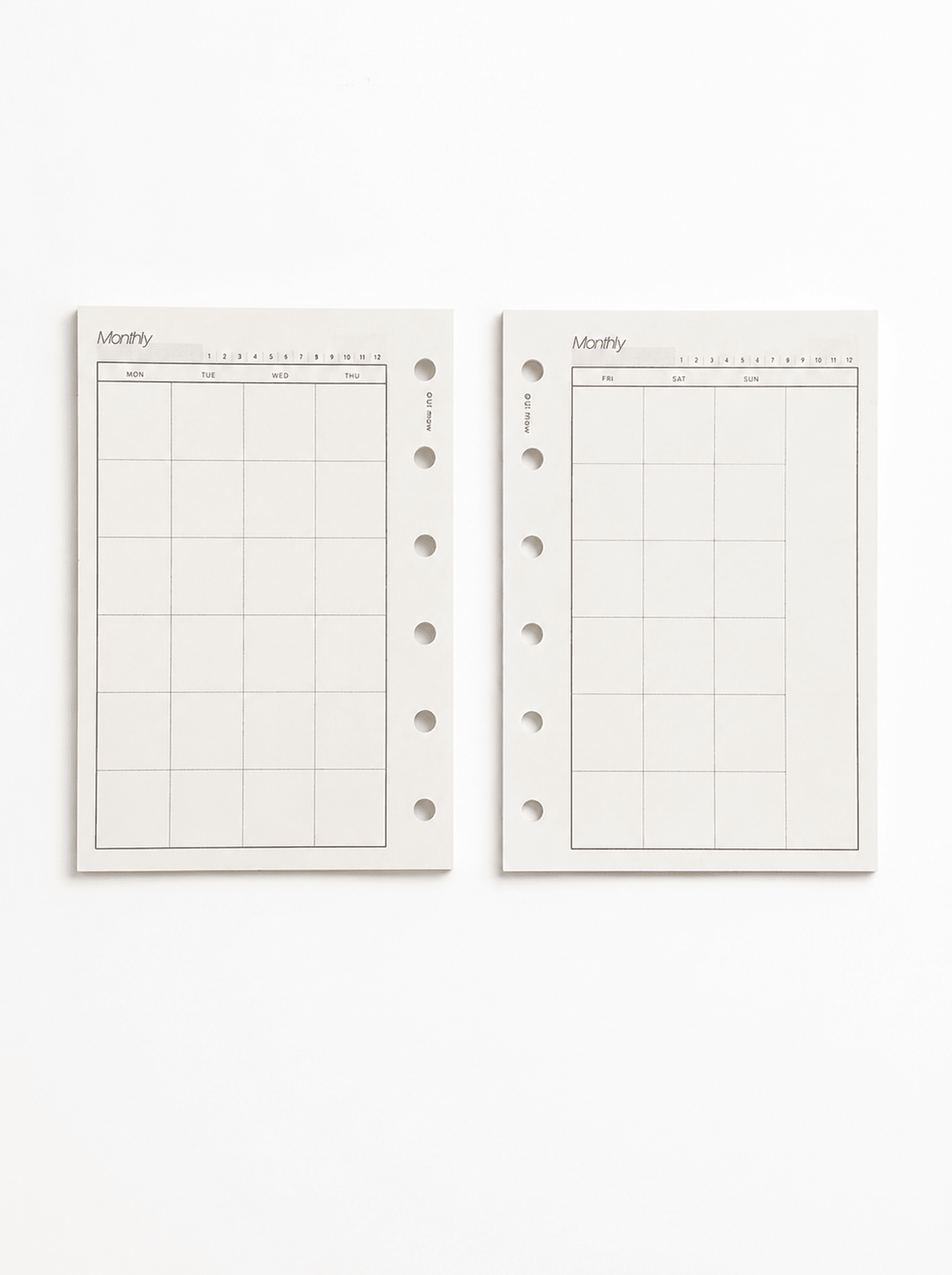 Refill Paper Monthly Planner