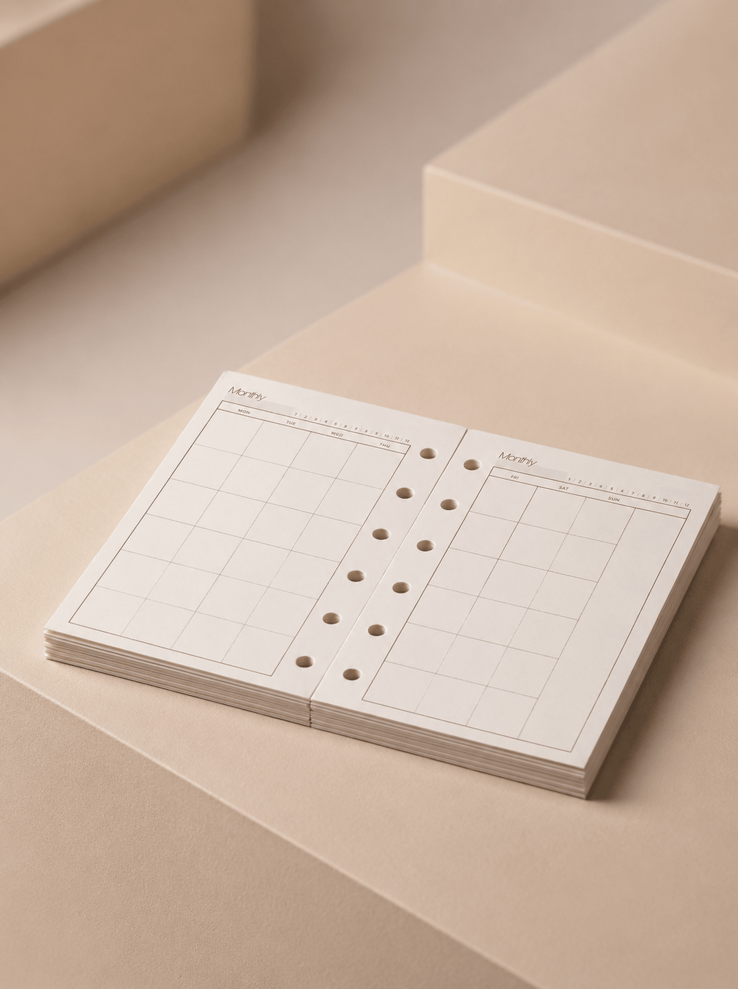 Refill Paper Monthly Planner