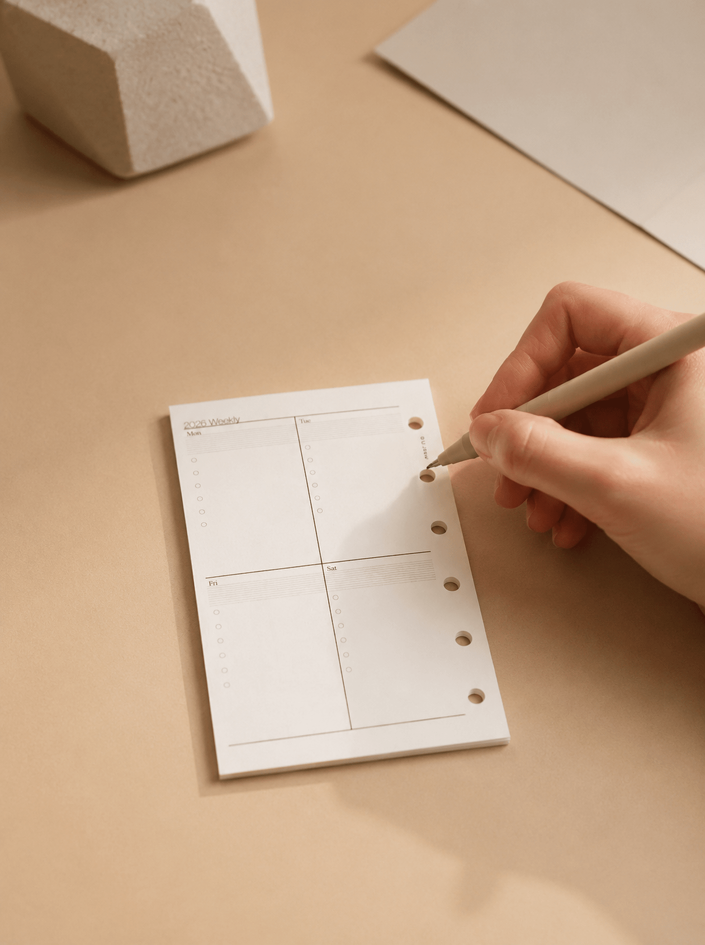 Refill Paper Weekly Planner