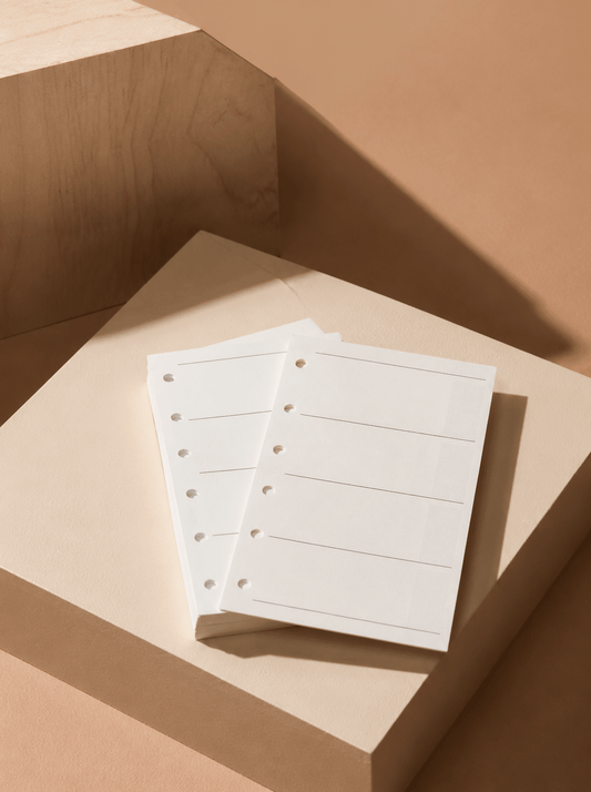 Refill Paper Weekly planner