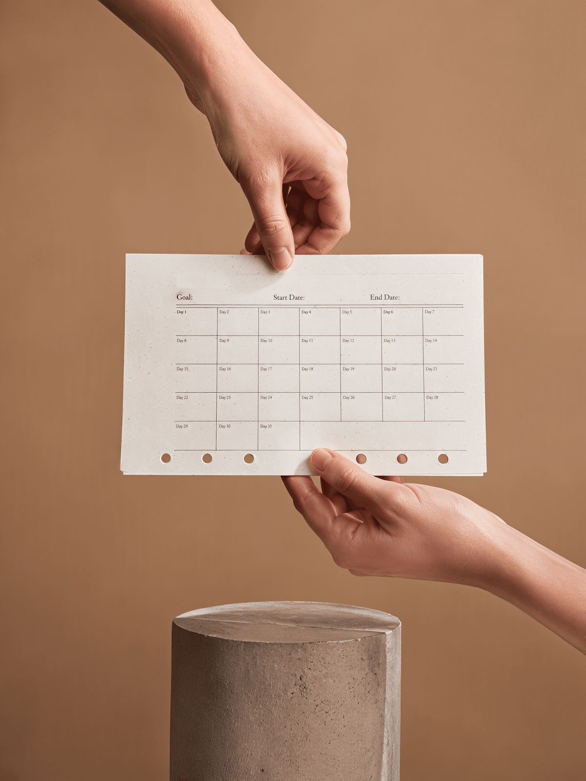 Monthly Tracker Art Paper