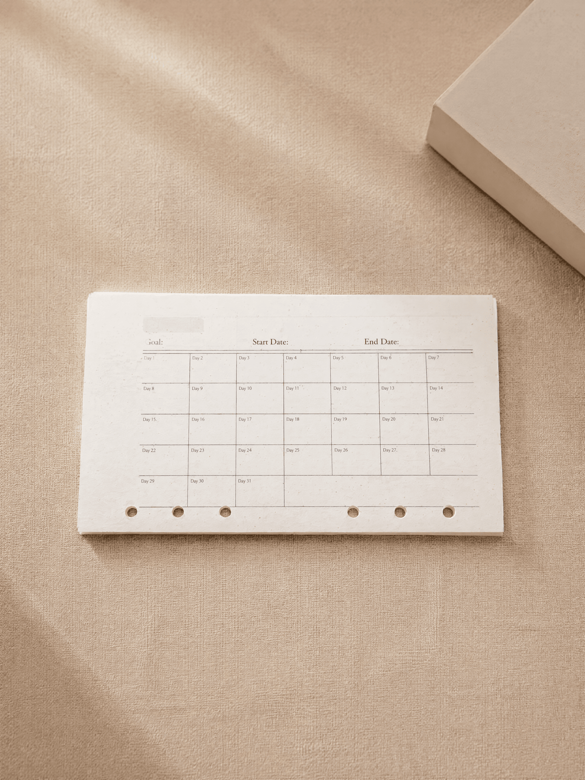 Monthly Tracker Art Paper
