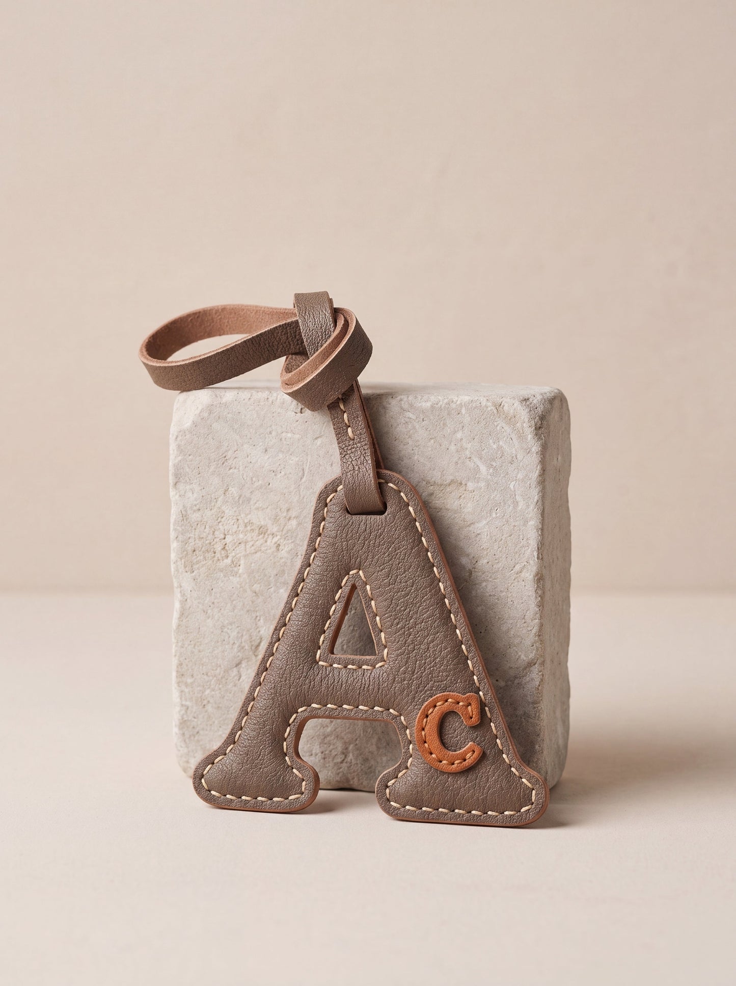 Personalized Leather Name Charm