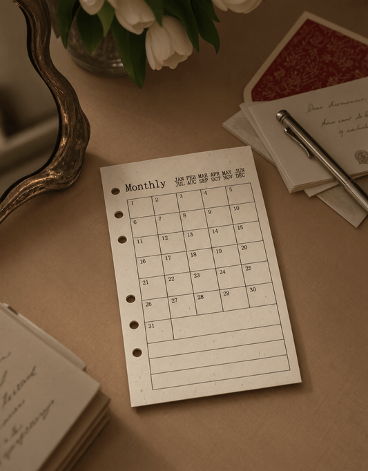 Monthly Tracker Art Paper